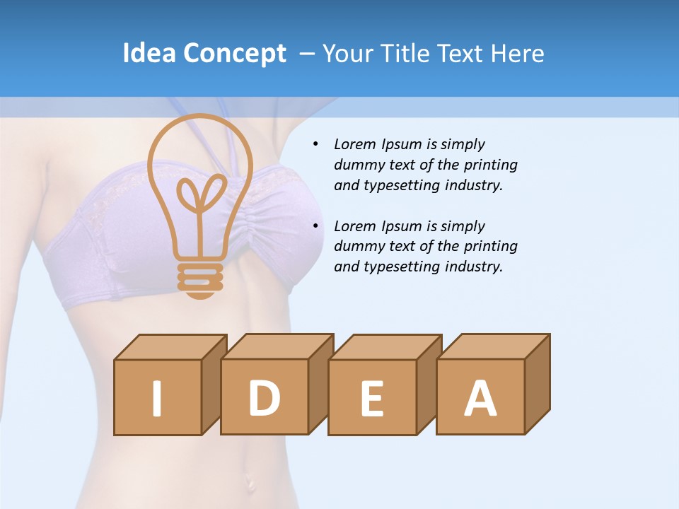 Hands Sexy Girl PowerPoint Template