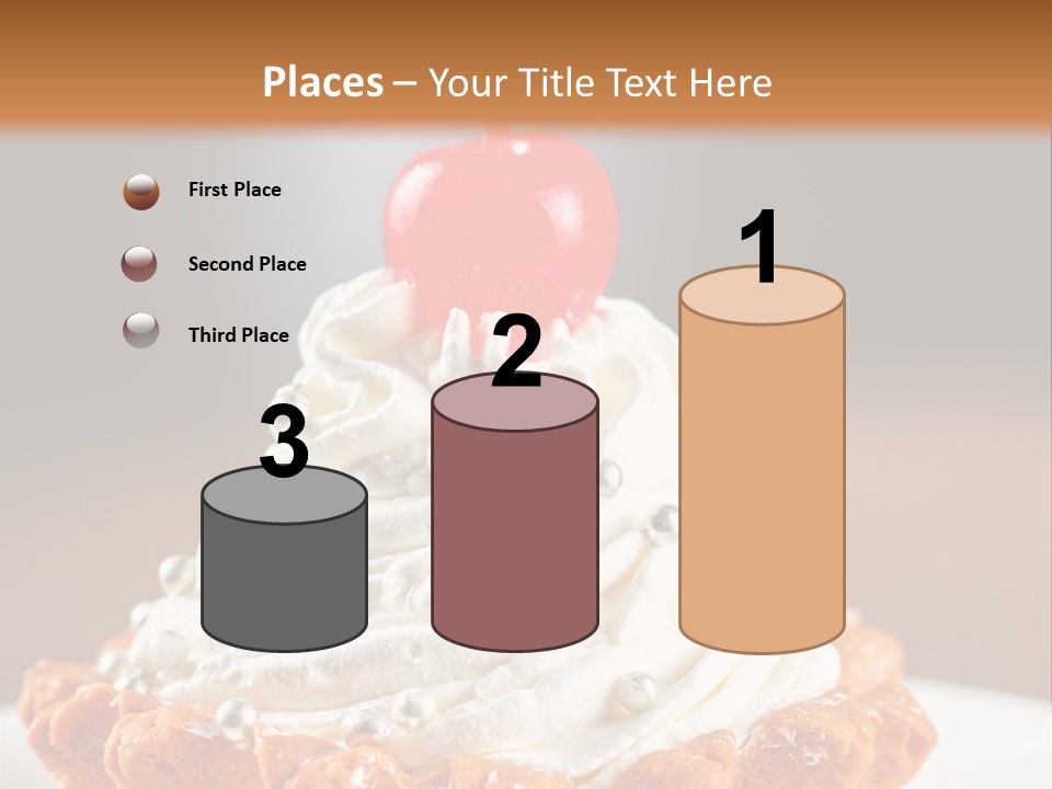 Fresh Slice Cheesecake PowerPoint Template