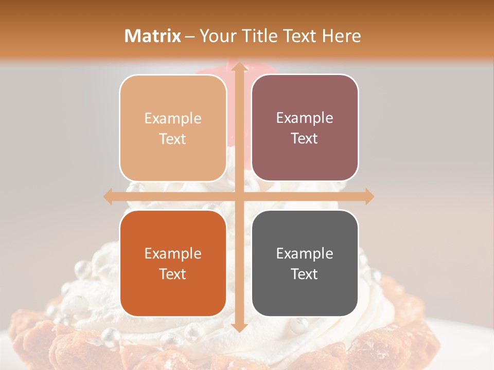 Fresh Slice Cheesecake PowerPoint Template