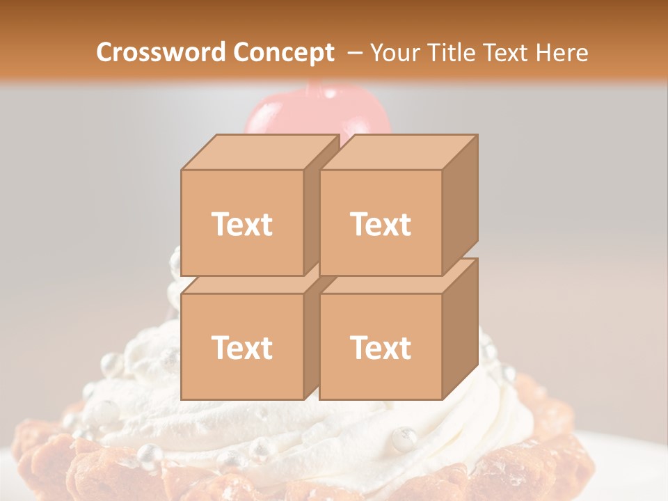 Fresh Slice Cheesecake PowerPoint Template