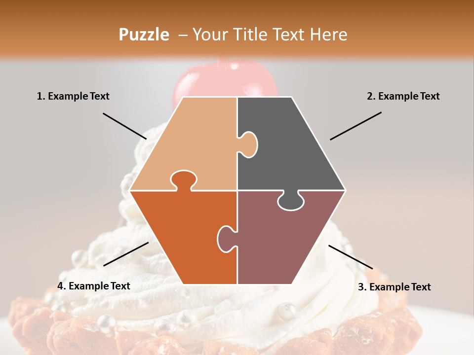 Fresh Slice Cheesecake PowerPoint Template