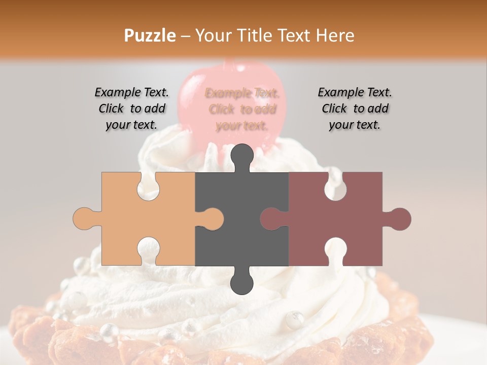 Fresh Slice Cheesecake PowerPoint Template