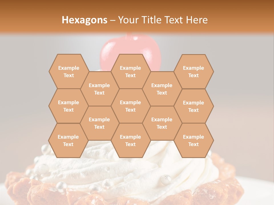 Fresh Slice Cheesecake PowerPoint Template