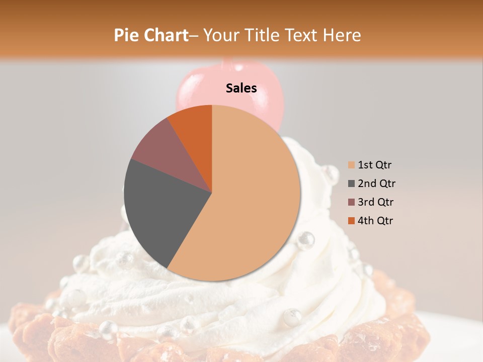 Fresh Slice Cheesecake PowerPoint Template