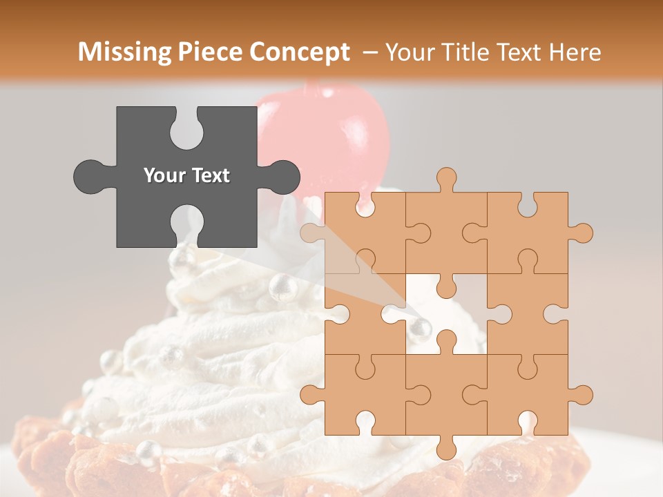 Fresh Slice Cheesecake PowerPoint Template