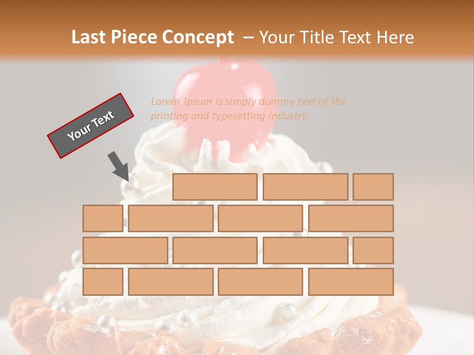 Fresh Slice Cheesecake PowerPoint Template