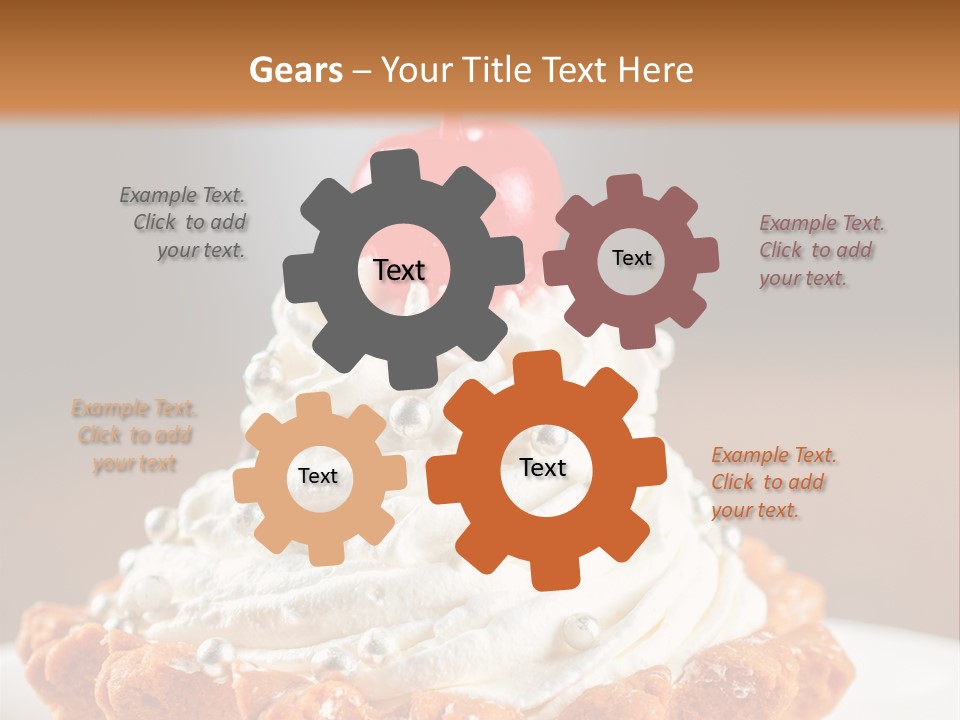 Fresh Slice Cheesecake PowerPoint Template