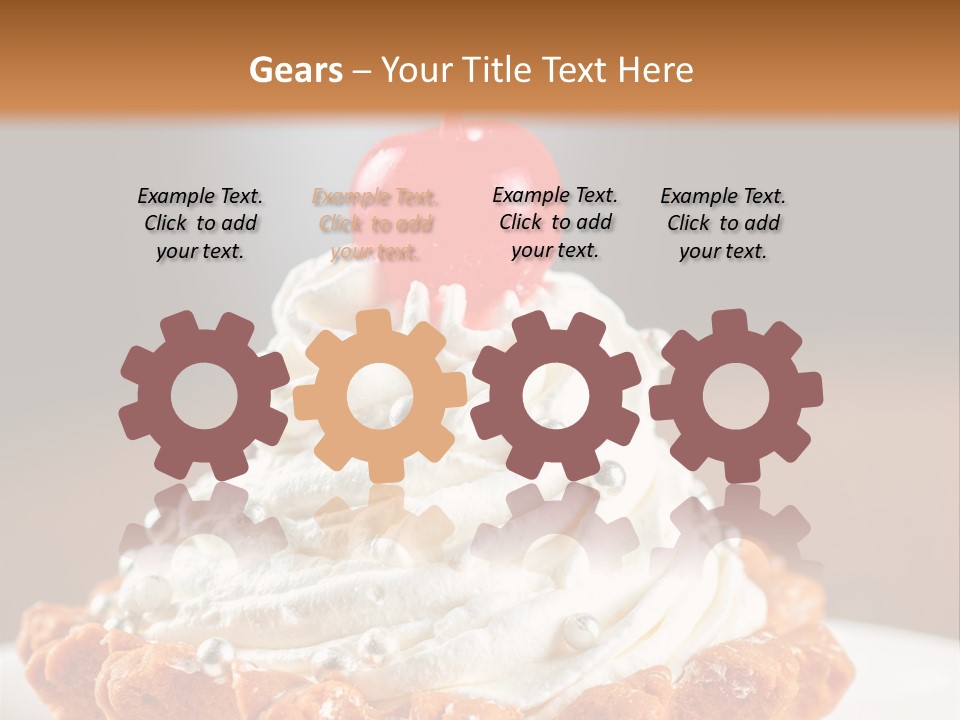 Fresh Slice Cheesecake PowerPoint Template