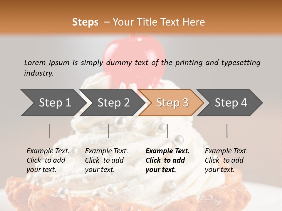 Fresh Slice Cheesecake PowerPoint Template