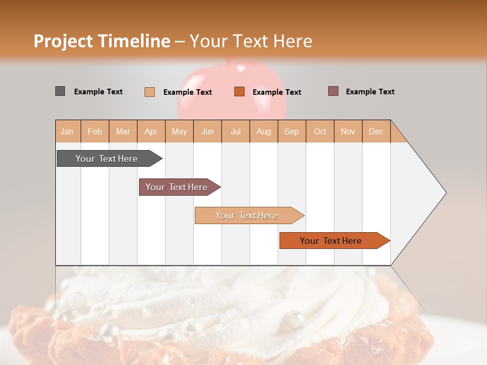 Fresh Slice Cheesecake PowerPoint Template