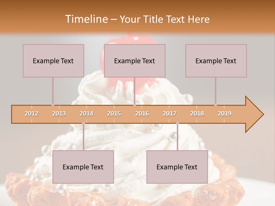Fresh Slice Cheesecake PowerPoint Template