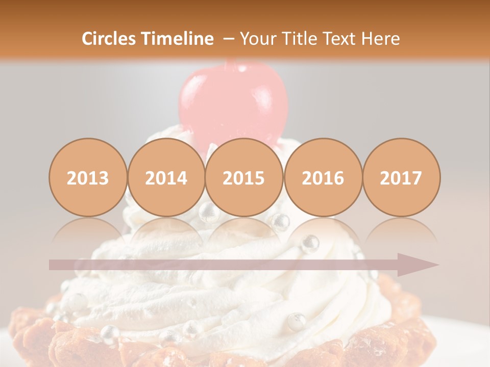 Fresh Slice Cheesecake PowerPoint Template