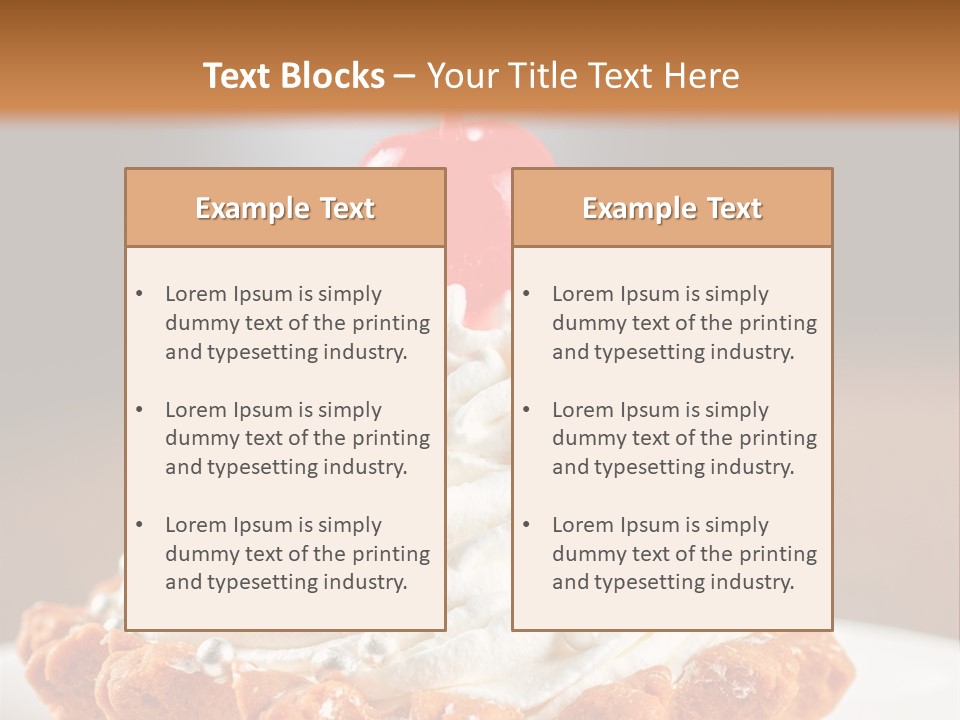 Fresh Slice Cheesecake PowerPoint Template