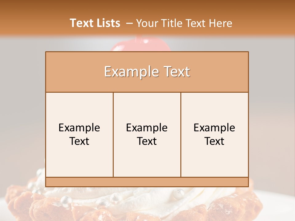 Fresh Slice Cheesecake PowerPoint Template