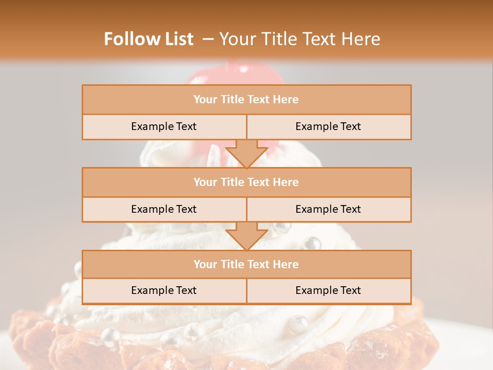 Fresh Slice Cheesecake PowerPoint Template