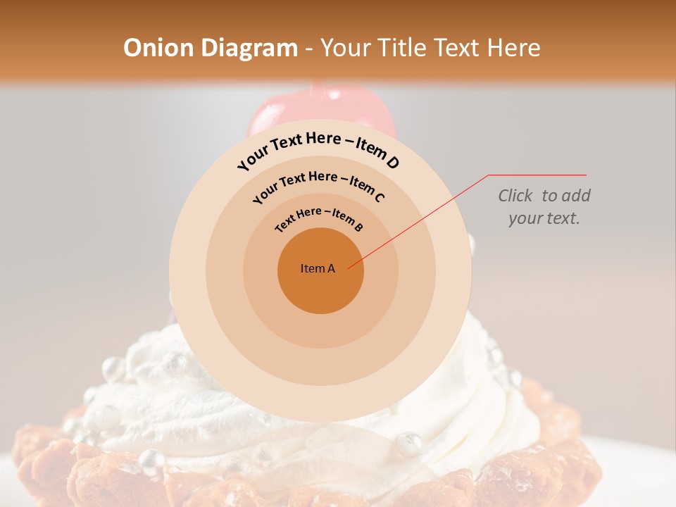 Fresh Slice Cheesecake PowerPoint Template