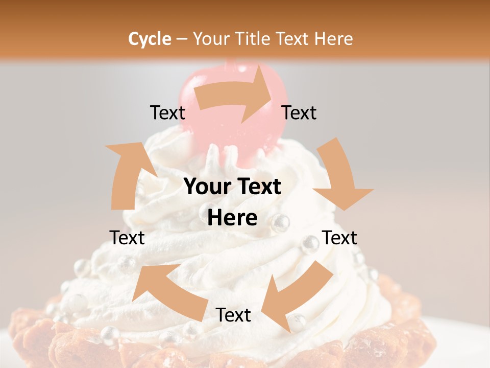 Fresh Slice Cheesecake PowerPoint Template