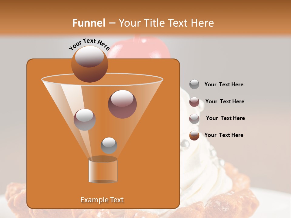 Fresh Slice Cheesecake PowerPoint Template