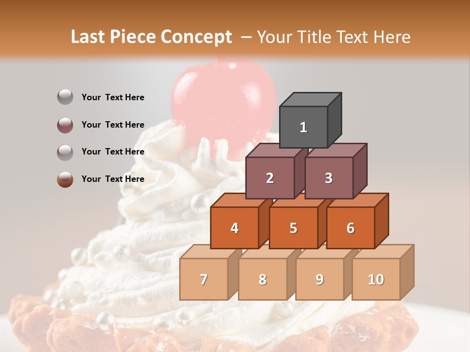 Fresh Slice Cheesecake PowerPoint Template