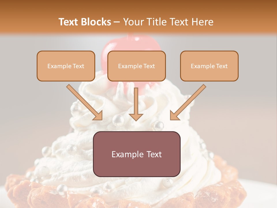 Fresh Slice Cheesecake PowerPoint Template