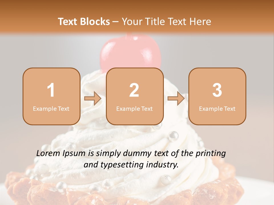 Fresh Slice Cheesecake PowerPoint Template