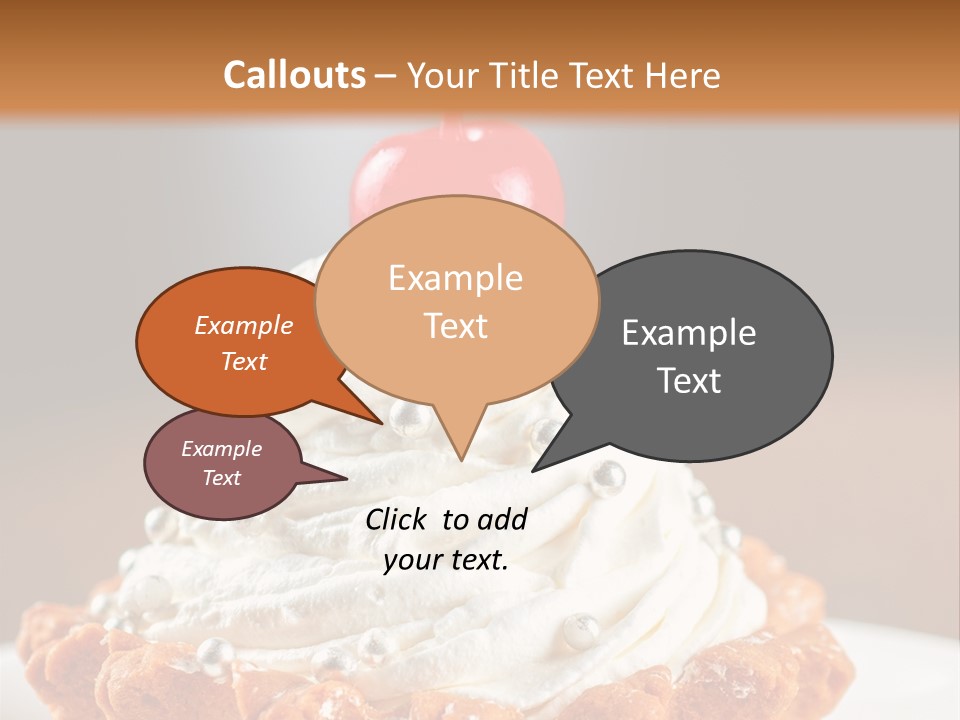 Fresh Slice Cheesecake PowerPoint Template