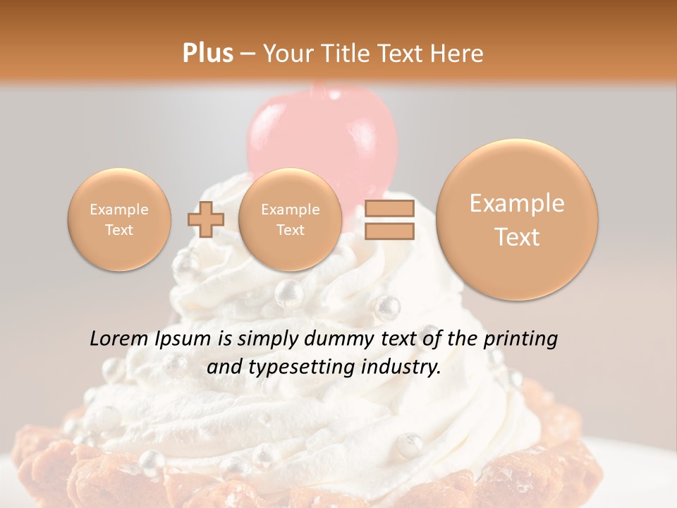Fresh Slice Cheesecake PowerPoint Template