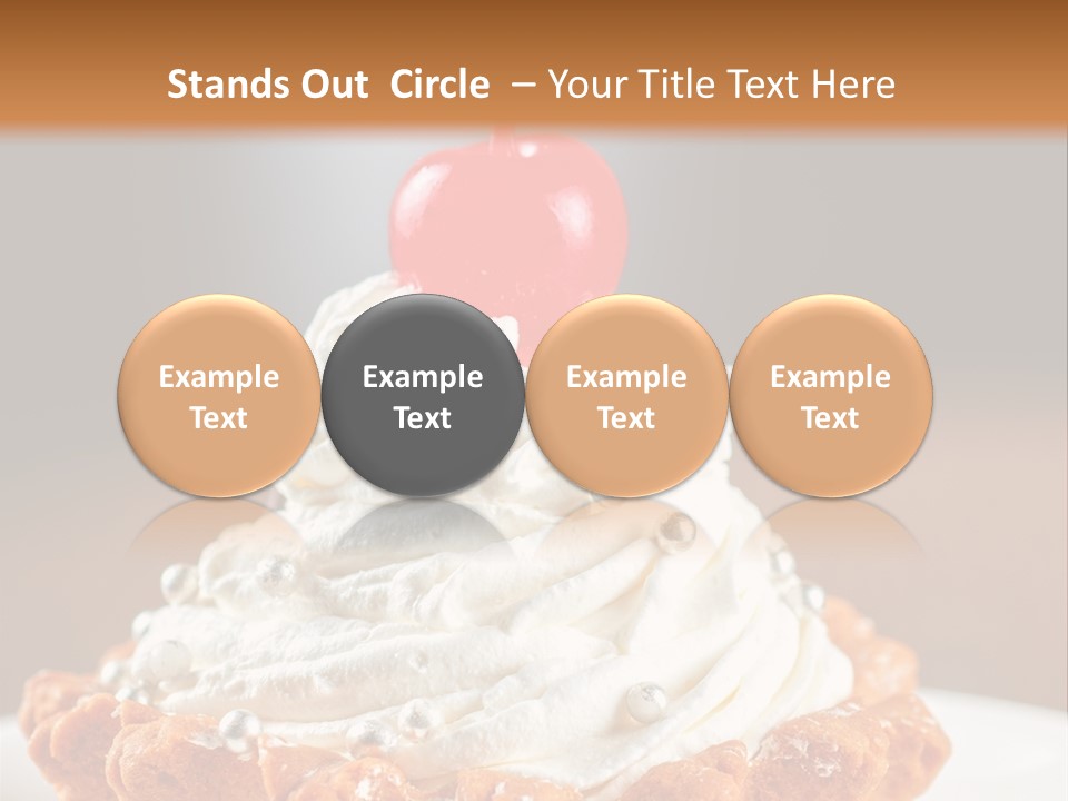 Fresh Slice Cheesecake PowerPoint Template