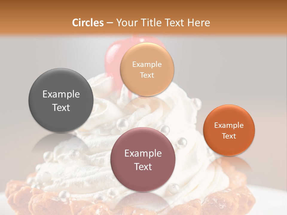 Fresh Slice Cheesecake PowerPoint Template