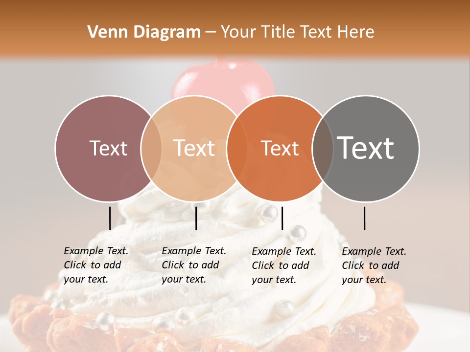 Fresh Slice Cheesecake PowerPoint Template