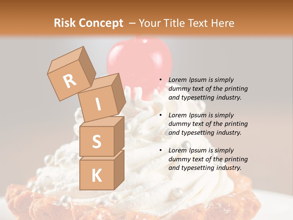 Fresh Slice Cheesecake PowerPoint Template