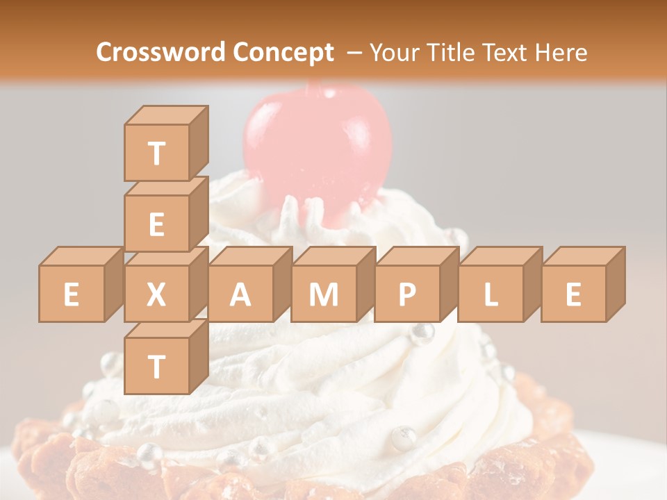 Fresh Slice Cheesecake PowerPoint Template