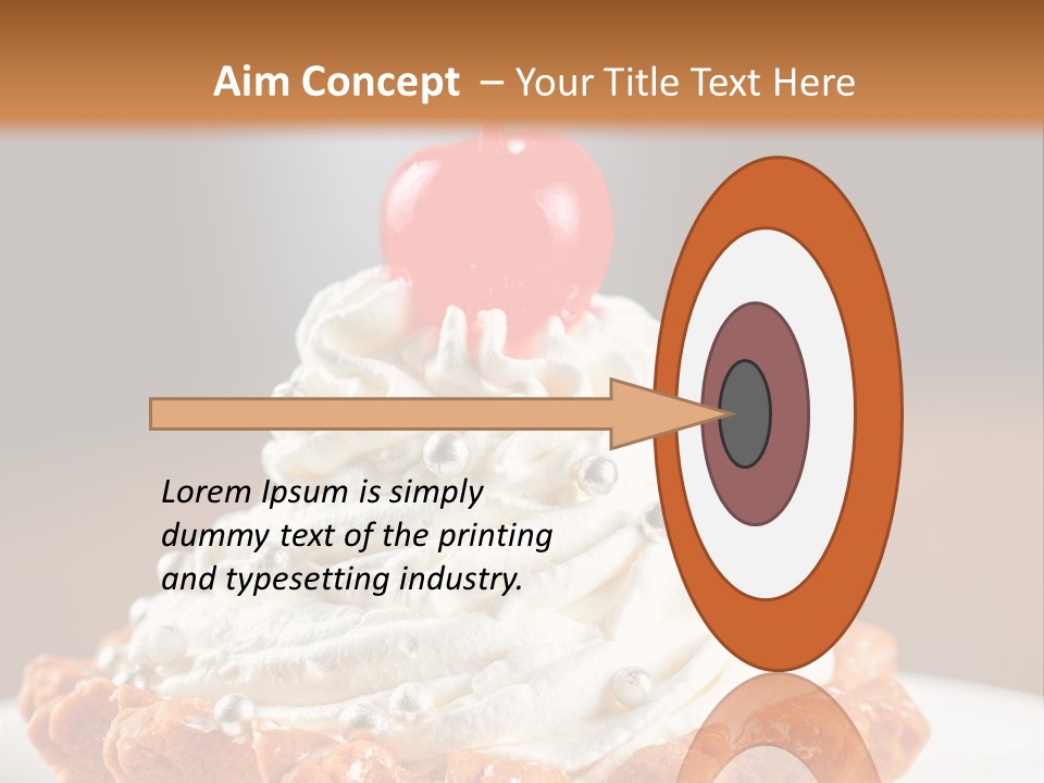 Fresh Slice Cheesecake PowerPoint Template