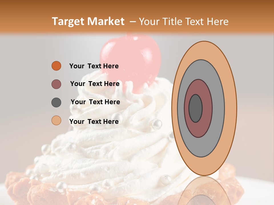 Fresh Slice Cheesecake PowerPoint Template