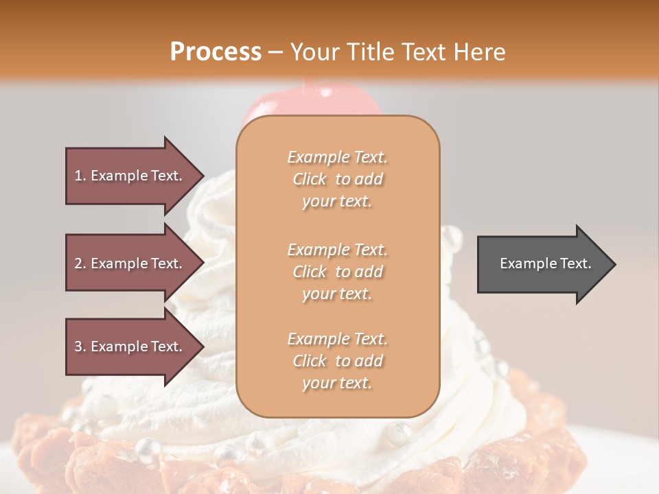 Fresh Slice Cheesecake PowerPoint Template
