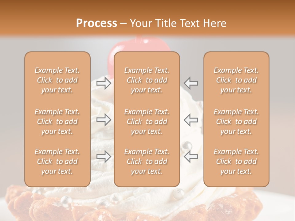 Fresh Slice Cheesecake PowerPoint Template