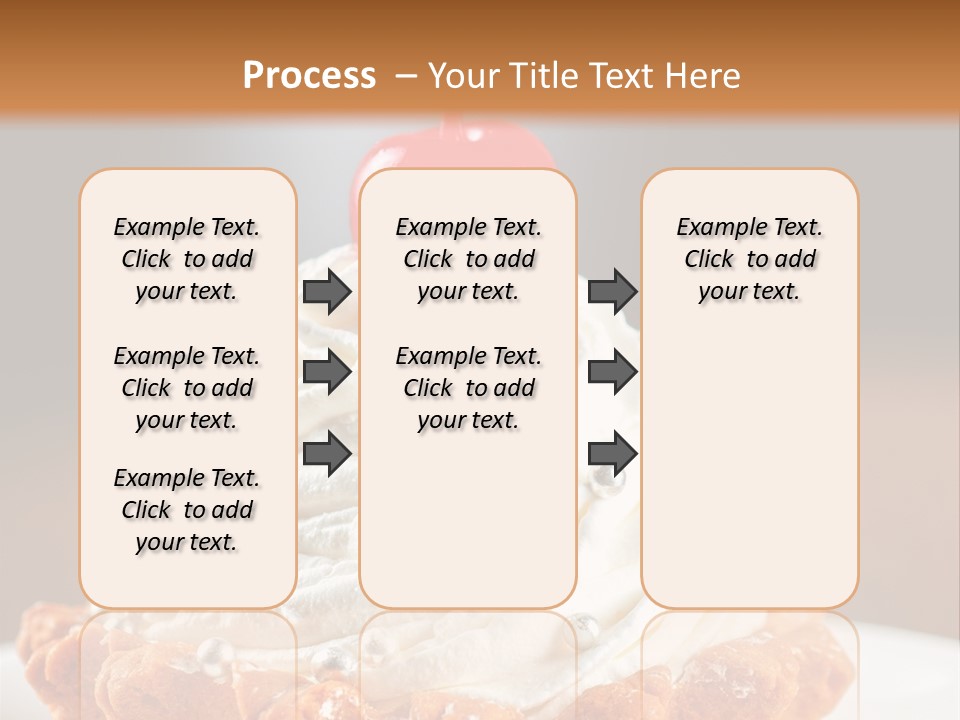 Fresh Slice Cheesecake PowerPoint Template