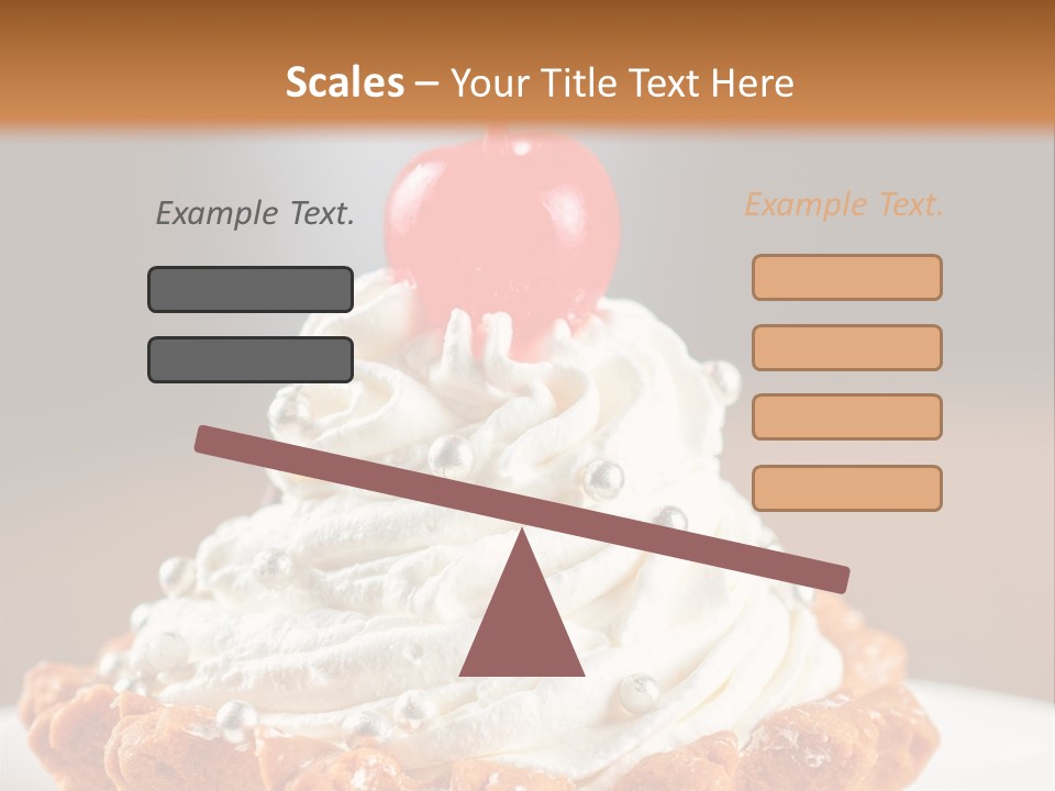 Fresh Slice Cheesecake PowerPoint Template