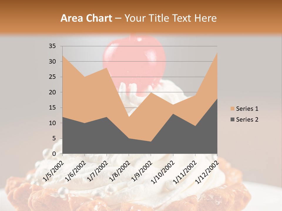 Fresh Slice Cheesecake PowerPoint Template