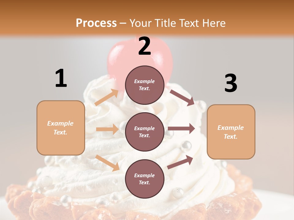 Fresh Slice Cheesecake PowerPoint Template
