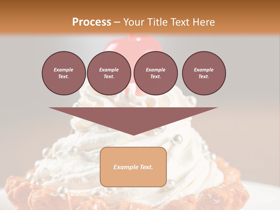 Fresh Slice Cheesecake PowerPoint Template