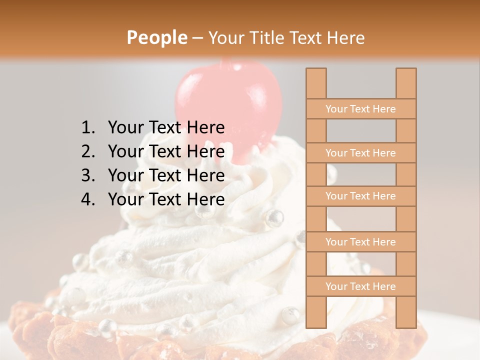 Fresh Slice Cheesecake PowerPoint Template