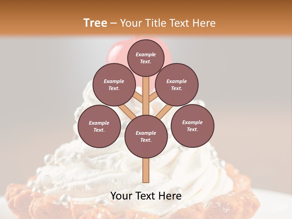 Fresh Slice Cheesecake PowerPoint Template