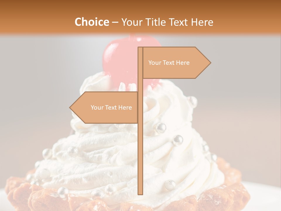 Fresh Slice Cheesecake PowerPoint Template