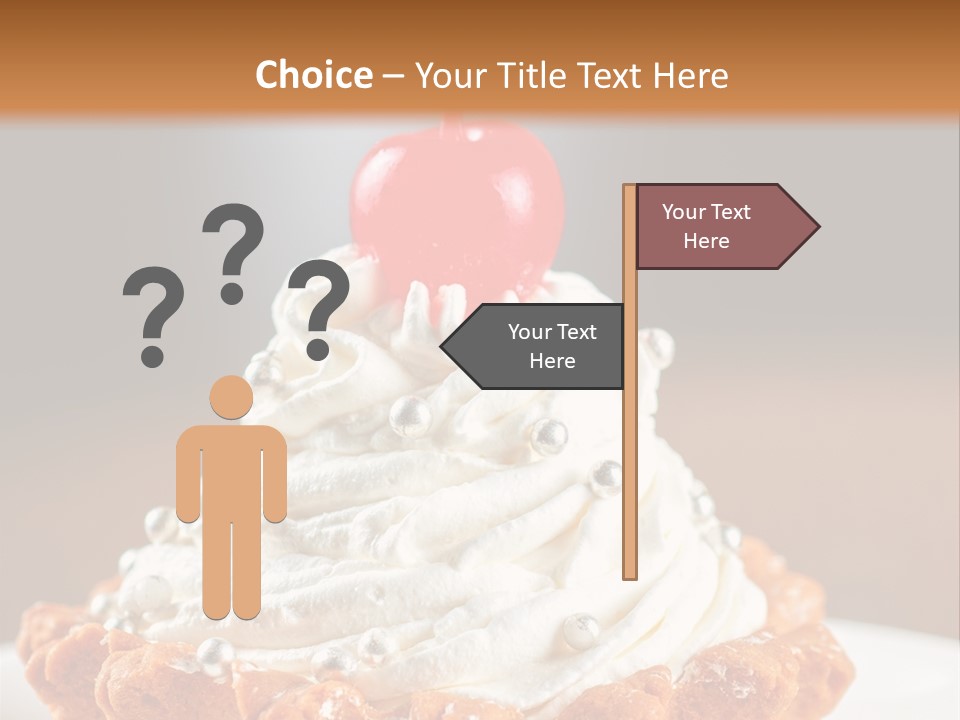 Fresh Slice Cheesecake PowerPoint Template