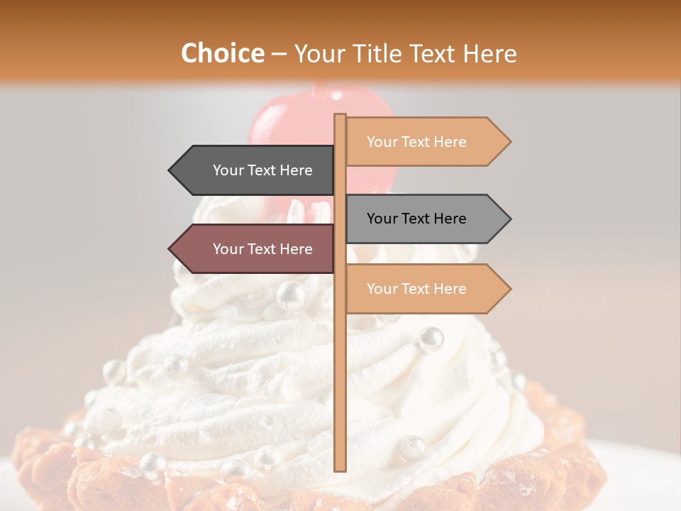 Fresh Slice Cheesecake PowerPoint Template