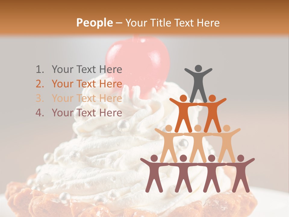 Fresh Slice Cheesecake PowerPoint Template