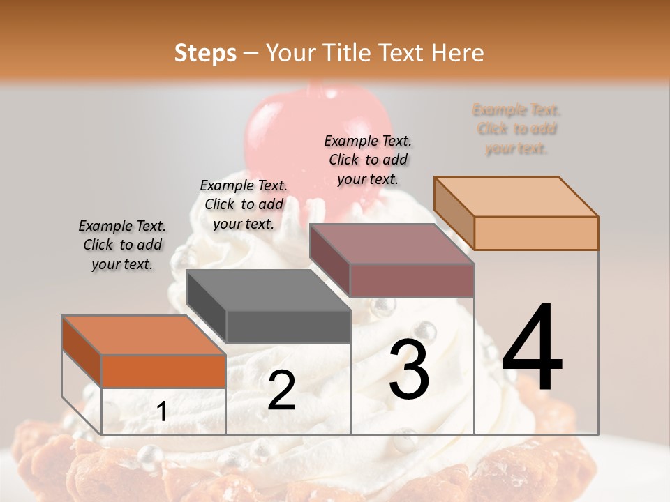 Fresh Slice Cheesecake PowerPoint Template