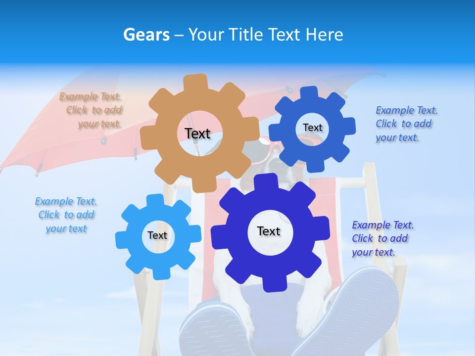 Lounger Travel Baby PowerPoint Template