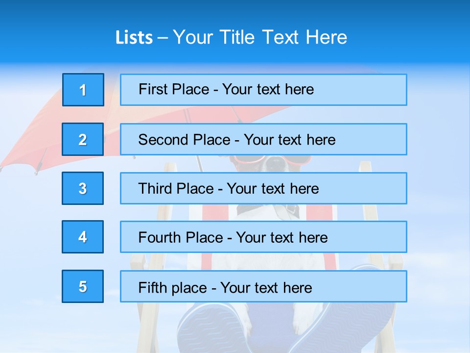 Lounger Travel Baby PowerPoint Template